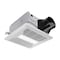 Anzzi Ceiling-Mounted Bathroom Exhaust Fan. 80 CFM, 0.7 Sone, LED Light Included EF-AZ101WH - alternate 1